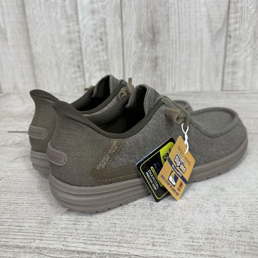 Skechers Melson Coronado Men’s Size 11 Slip-Ins Memory Foam 210959 Khaki Relaxed